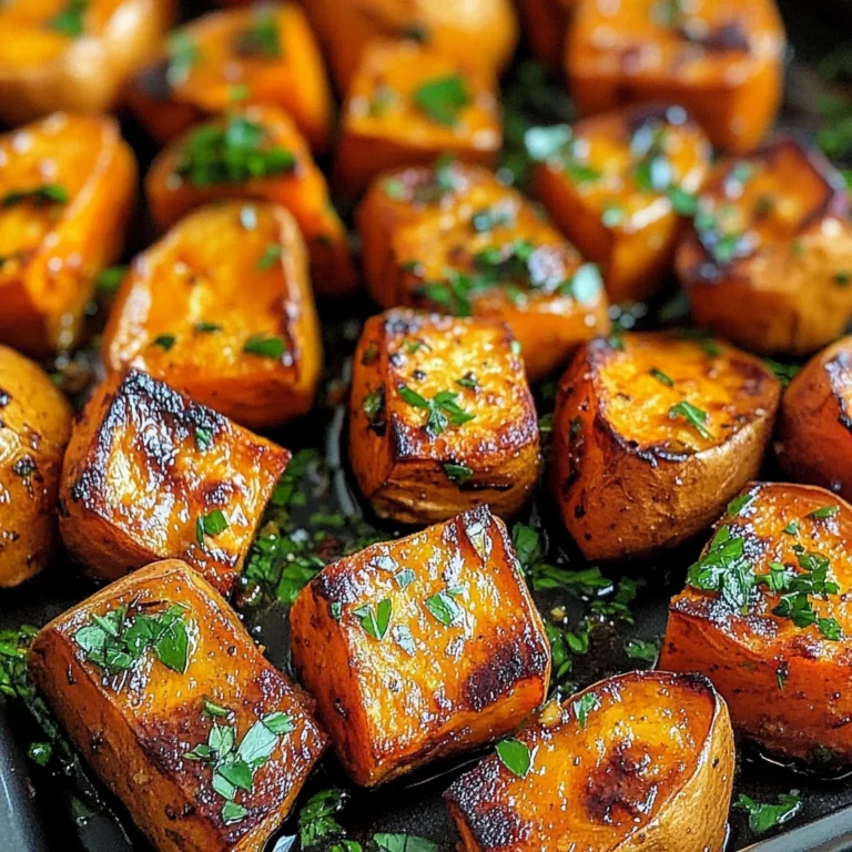 Garlic Butter Roasted Sweet Potatoes: A Delicious and Easy Recipe