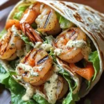 Grilled Shrimp Caesar Wraps