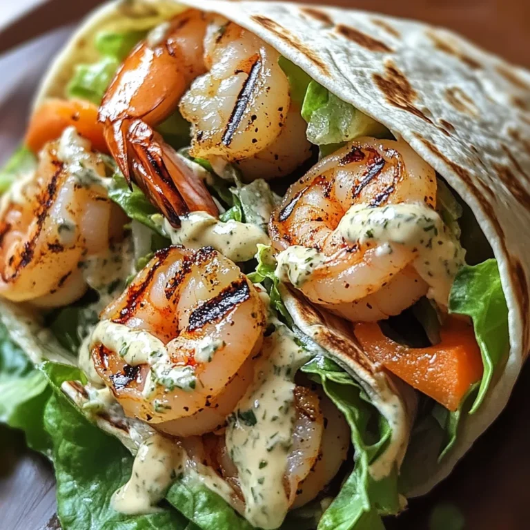 Grilled Shrimp Caesar Wraps