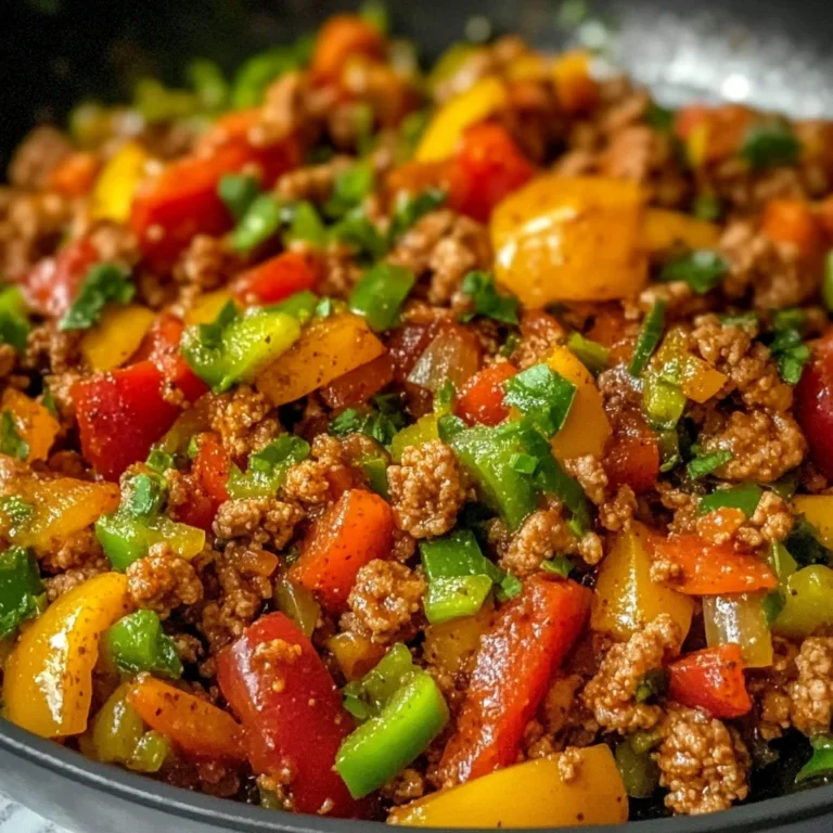 Ground Turkey and Bell Pepper Skillet