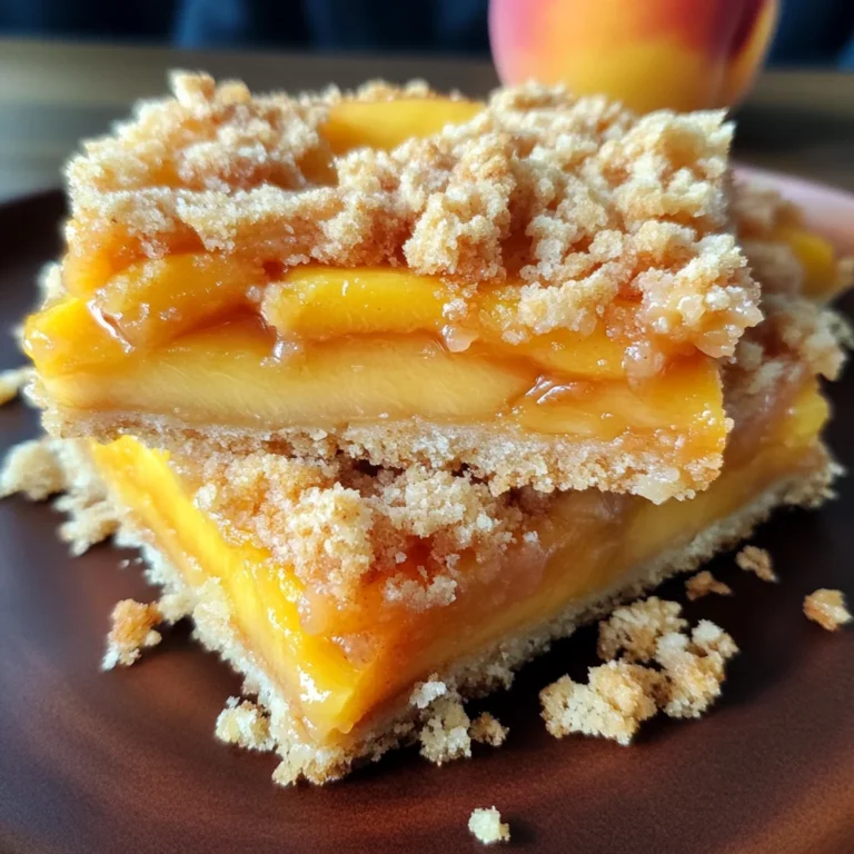 Heavenly Summer Peach Bars: A Sweet Slice of Sunshine