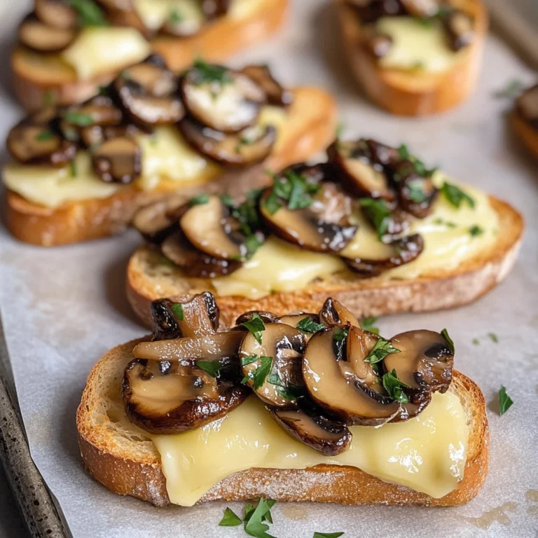 Mushroom & Brie Crostini