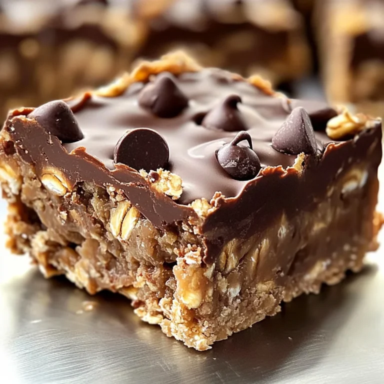 No Bake Chocolate Oatmeal Bars