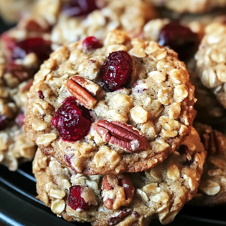 Oatmeal Cranberry Pecan Cookies