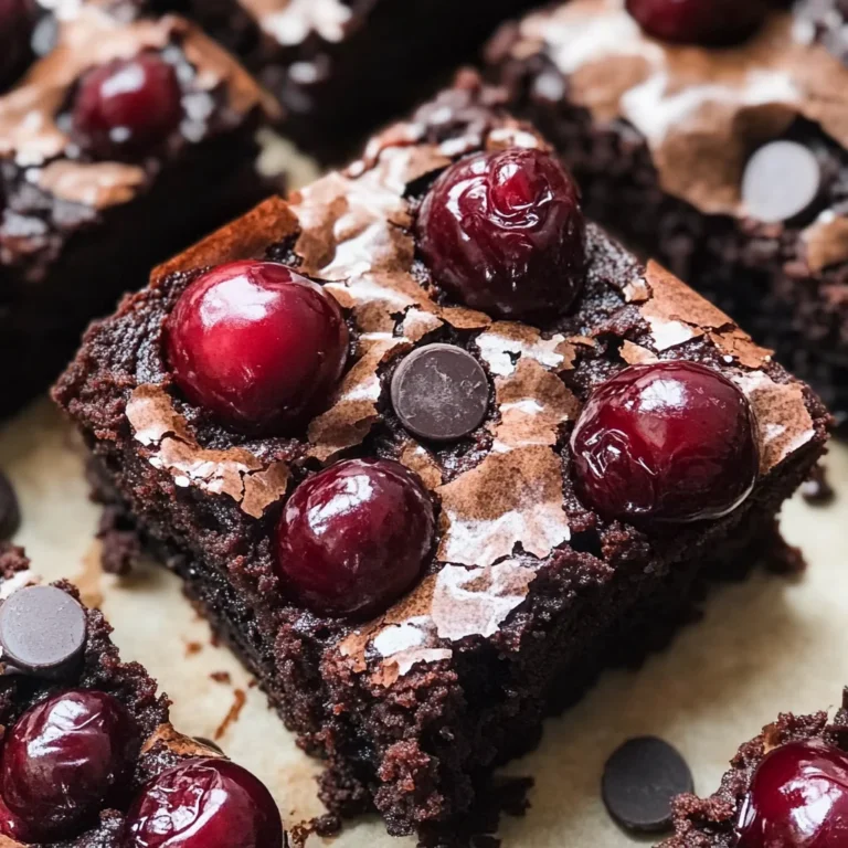Roasted Chocolate Cherry Brownies