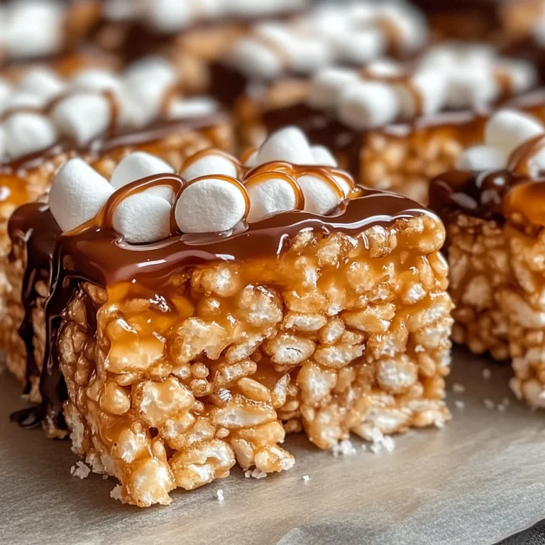 Salted Caramel Rice Krispie Treats: A Sweet & Salty Indulgence