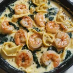 Shrimp Tortellini with Garlic Sauce