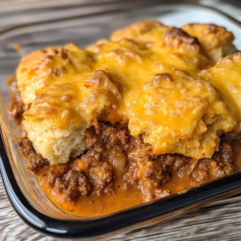 Sloppy Joe Biscuit Casserole