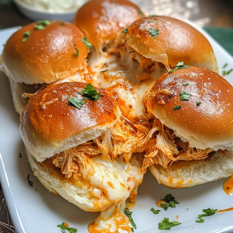 Spicy Buffalo Chicken Sliders