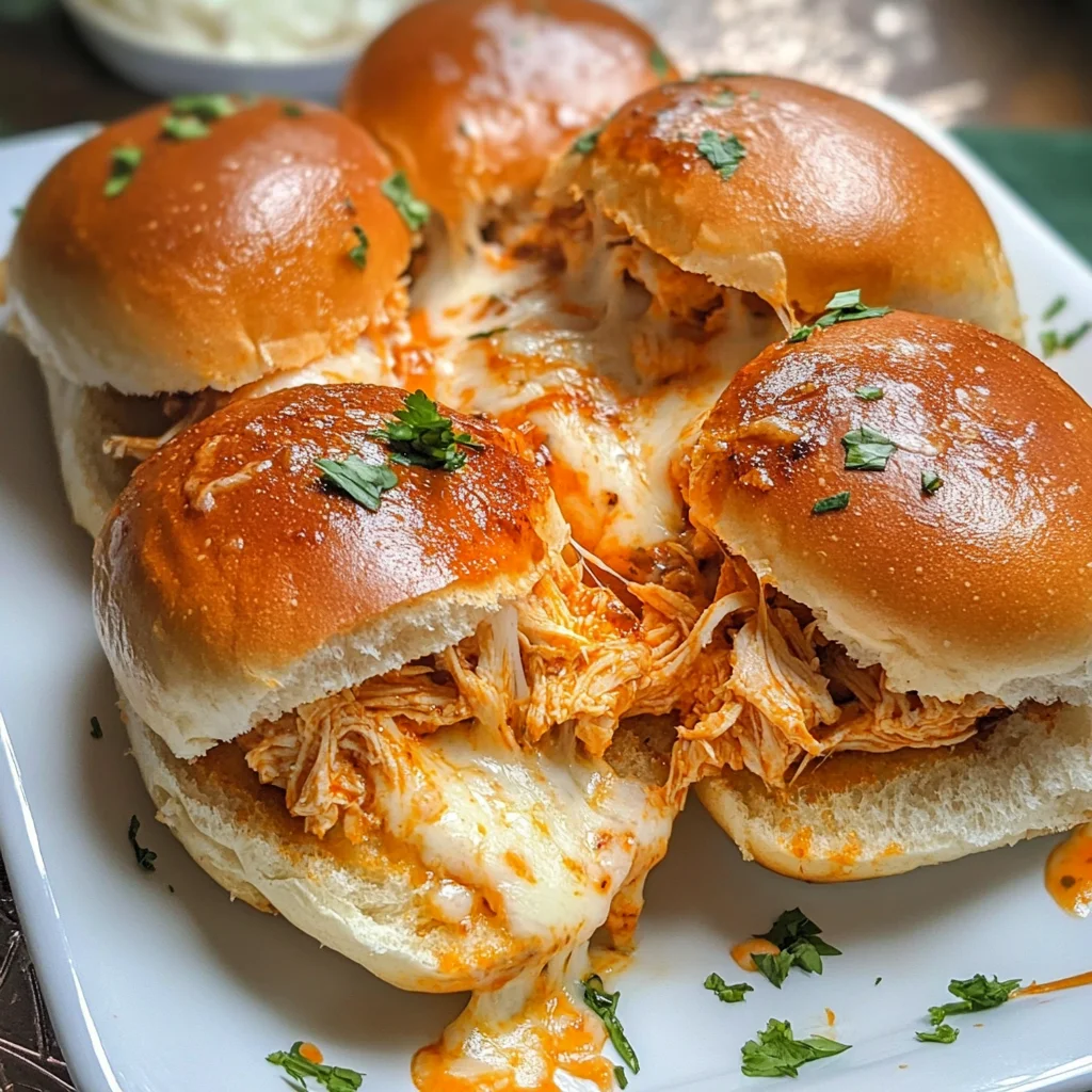 Spicy Buffalo Chicken Sliders
